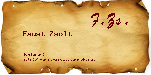Faust Zsolt névjegykártya